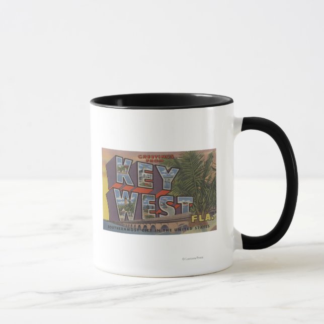 Mug Key West, Floride - Scènes de grandes lettres (Droite)