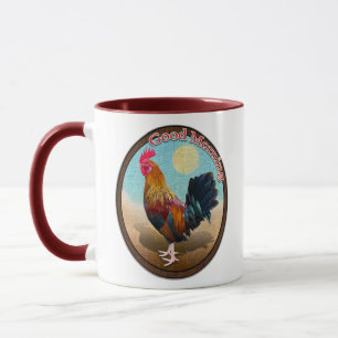 Mug Key West - Gypsy Rooster Bonjour Ovale Vintage