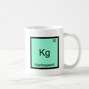 Mug Kg - Kierkegaard Élément Drôle Symbole Chimie T