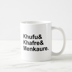 Mug Khufu, Khafre, Menkaure Pyramides d'Égypte & Giz