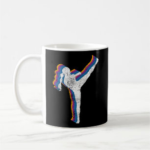Mug Kickboxing fille Vintage Kickboxer cadeau