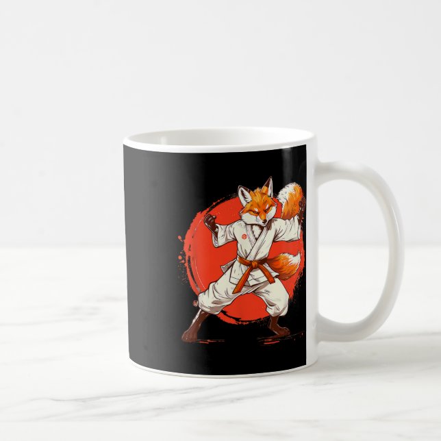 Mug Kickboxing Fox Taekwondo Karaté Mma Drôle Arts Mar (Droite)