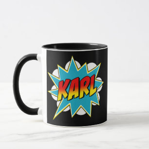 Mug Kids Boys Karl Nom Comic Book Superhero