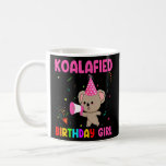Mug Kids Cute Coalafied Birthday Girls Koala Bear Ki<br><div class="desc">Enfants Cute Koalafied Anniversaire Filles Koala Ours Enfants 4.</div>
