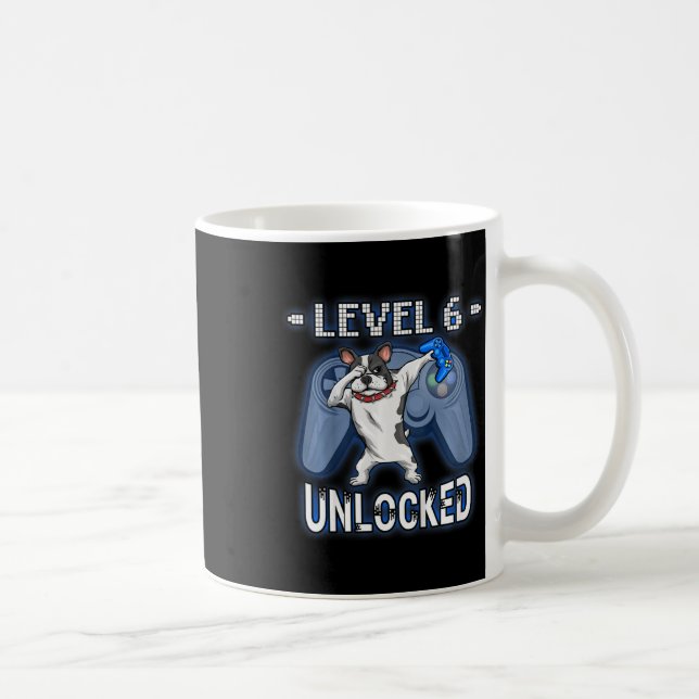 Mug Kids Level 6 Unlocked - Dabbing French Bulldog Gam (Droite)