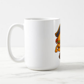 Mug KikiBurger the Pirate – Cute Food Mascot by MiniSn