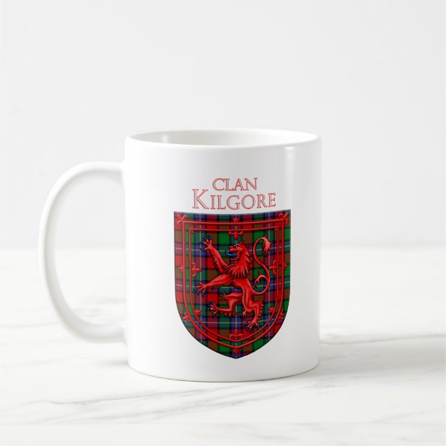 Mug Kilgore Tartan Scottish Plaid Lion Rampant (Gauche)