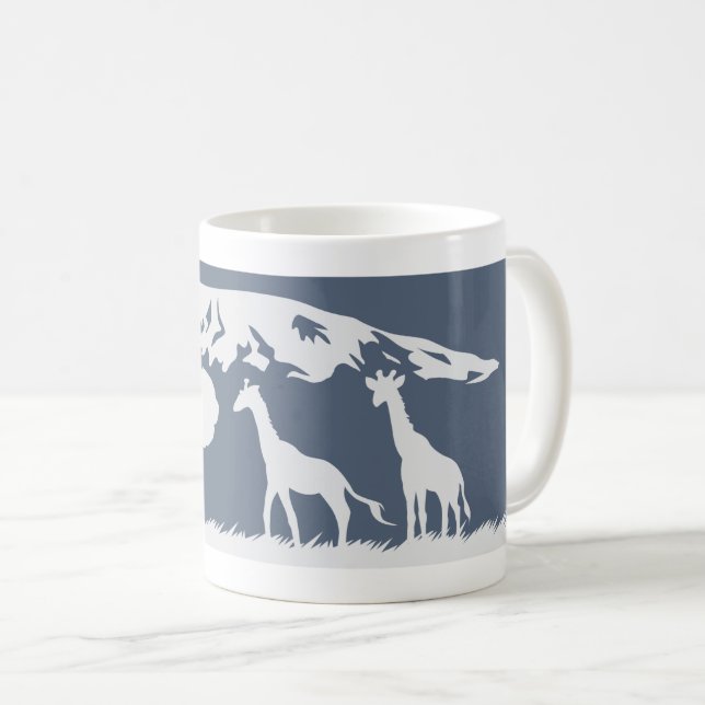 Mug Kilimanjaro (bleu) (Devant droit)