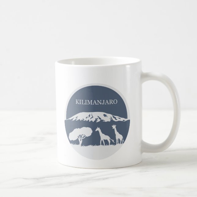 Mug Kilimanjaro (bleu) (Droite)