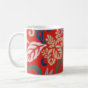 Mug Kimono japonais hawaïen rouge : Vintage floral