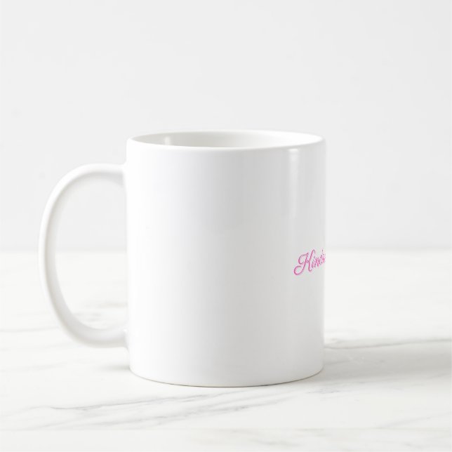 Mug “Kindness is Power” Light Pink Parisienne Calligra (Gauche)