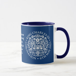 Mug KING CHARLES III CORONNEMENT Bleu chrétien
