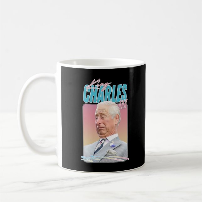Mug King Charles III - Design esthétique rétro (Gauche)