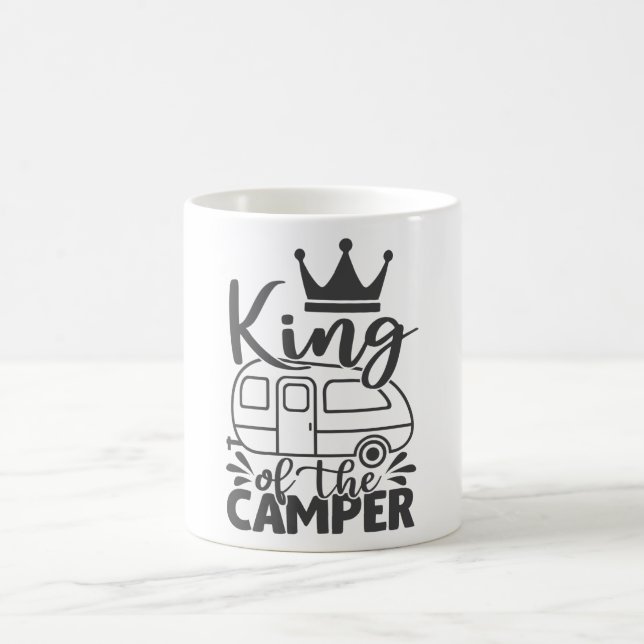 Mug King Of The Camper Drôle Citation Camping Dit : (Centre)
