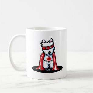 Mug KiniArt Canadian Westie Superhero