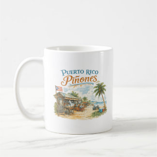 Mug Kiosque de plage vintage de Piñones Porto Rico