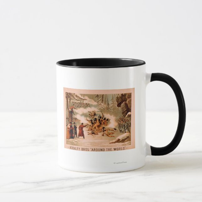 Mug Kiralfy "Autour du monde" Massacre indien (Droite)