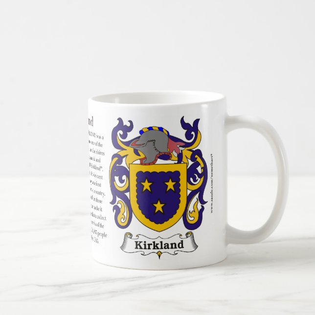 Mug Kirkland, l'origine, la signification et la crête (Droite)