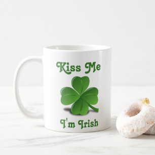 Mug "Kiss Me I m Irish" Saint Patrick, Shamrock