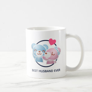 Mug Kissing Bears mignonne et Kawaii meilleur mari jam