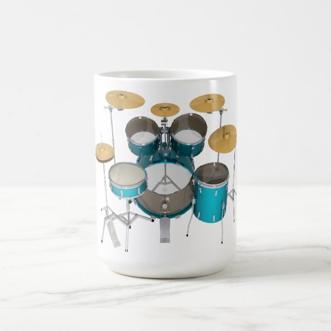 Mug Kit de batterie Aqua / Turquoise : (Centre)