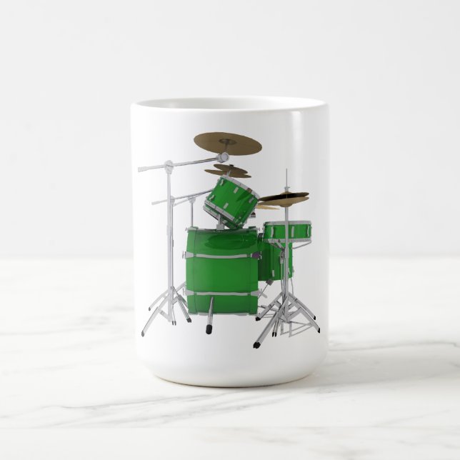 Mug Kit de batterie vert : (Centre)