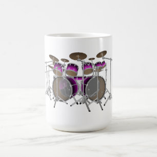 Mug Kit de tambour de 10 morceaux : Gradient violet :