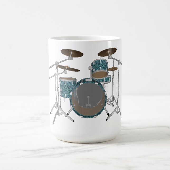 Mug Kit de tambours de jazz : Ensemble de tambours ver (Centre)