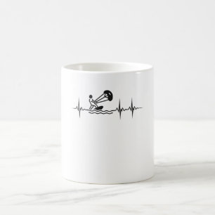 Mug Kitesurfer Heartbeat Kitesurf Pulse Kiting