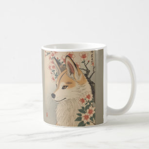Mug Kitsune & cherry blossom