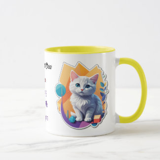 Mug Kitten blanc - My Perfect Brew - Thé ou café