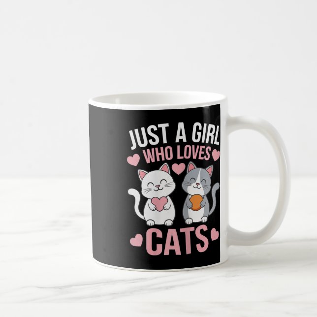 Mug Kitten Juste Une Fille Qui Aime Les Chats Chemise  (Droite)