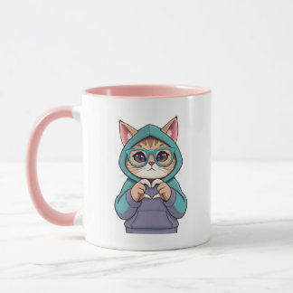 Mug Kitten lui envoyant son amour