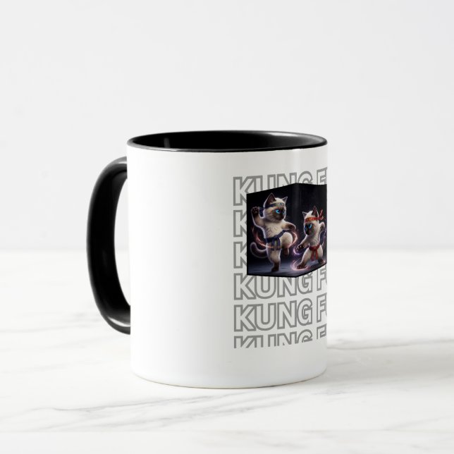 Mug Kittens de Kung Fu Épiques Arts Martiaux  (Devant gauche)