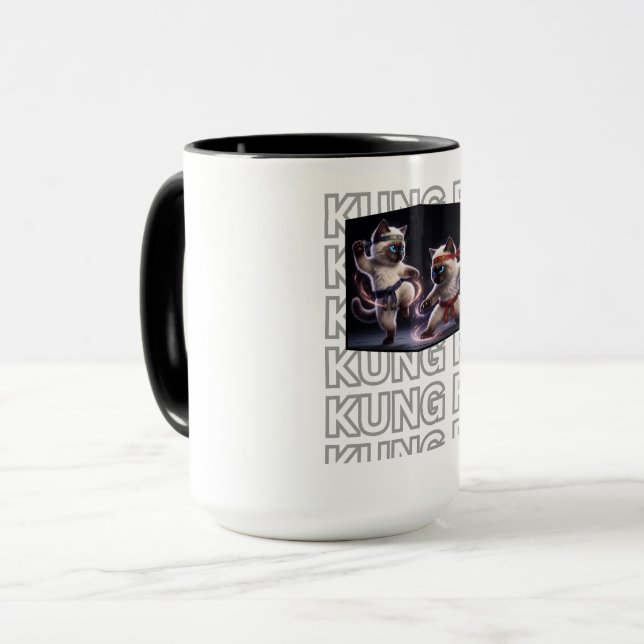 Mug Kittens de Kung Fu Épiques Arts Martiaux  (Devant gauche)