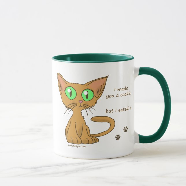 Mug Kitty mignon a mangé votre biscuit (Droite)