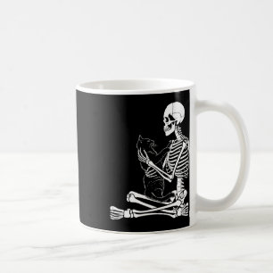 Mug Kitty squelette d'arts Costume d'Halloween Crâne E