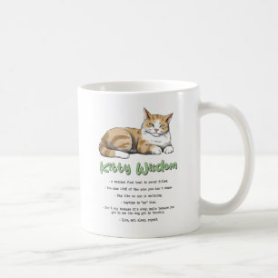 Mug Kitty Wisdom - Règles de chats amusantes avec un c