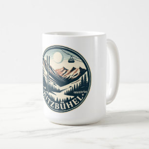 Mug Kitzbuhel Town Autriche cadeaux de station de ski