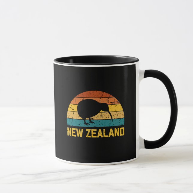 Mug Kiwi de Nouvelle-Zélande Rétro  (Droite)