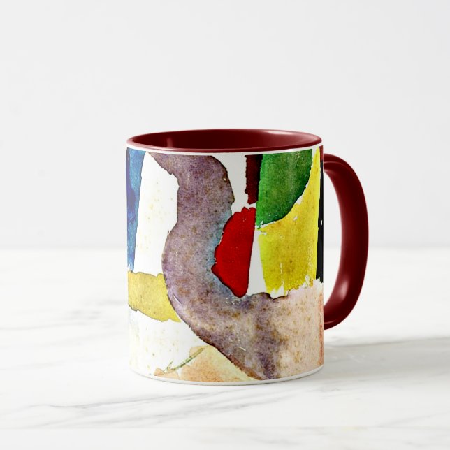 Mug Klee - Aquarelle pathétique, Rouge (Devant droit)