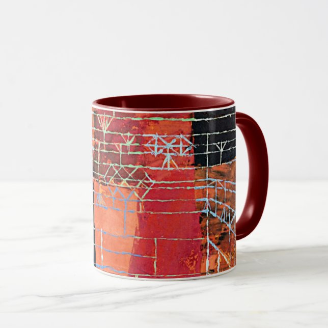 Mug Klee - Configuration, art abstrait. (Devant droit)