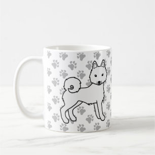 Mug Klee Kai Alaskan Blanc Chien de Dessin Animé Migno