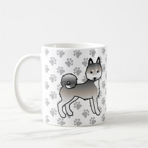 Mug Klee Kai d'Alaska gris et blanc Chien mignon & pat