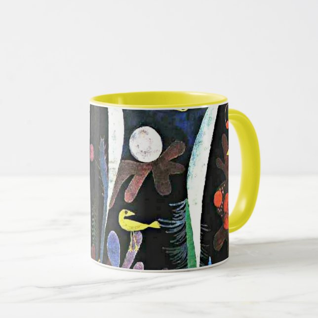Mug Klee - Paysage aux oiseaux jaunes (Devant droit)