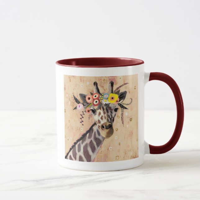 Mug Klimt Giraffe | Couronne De Fleurs (Droite)
