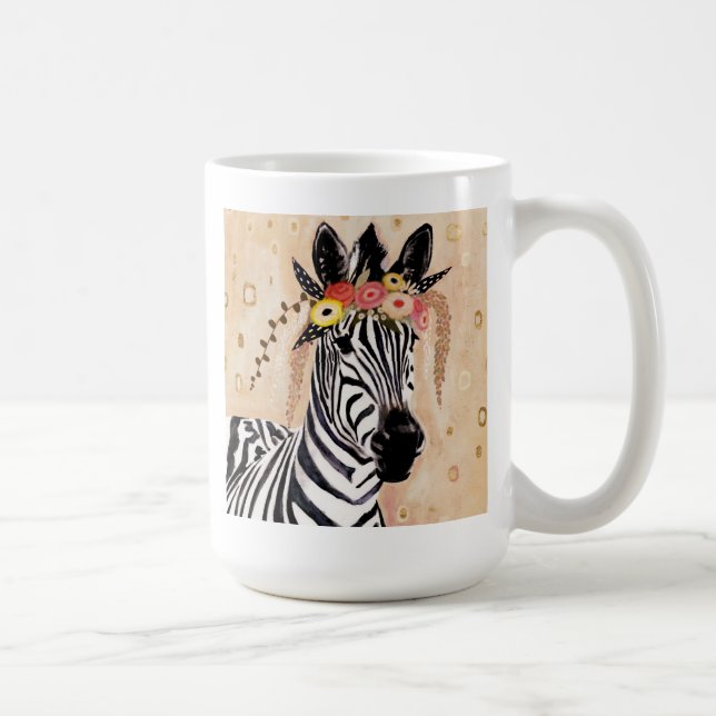 Mug Klimt Zebra | Couronne De Fleurs (Droite)