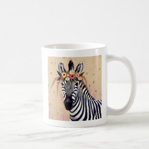 Mug Klimt Zebra   Orné De Fleurs
