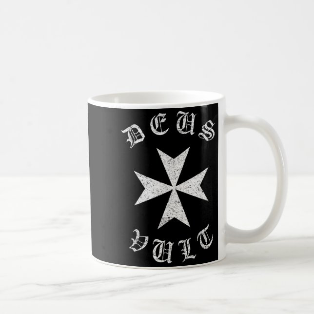 Mug Knights Hostaller Maltese Catholic Christian Deus  (Droite)