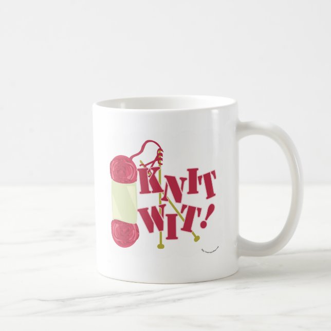 Mug Knit Avec Funny Funny Knitter Hobby Design de dess (Droite)